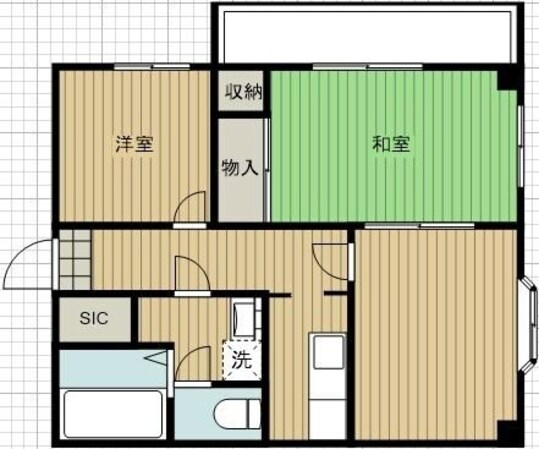 クイーンズハイツ金明の物件間取画像